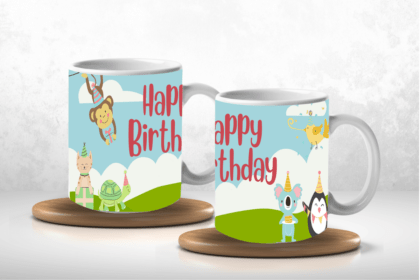 funny cartoon birthday coffee mug- Exotica Candela